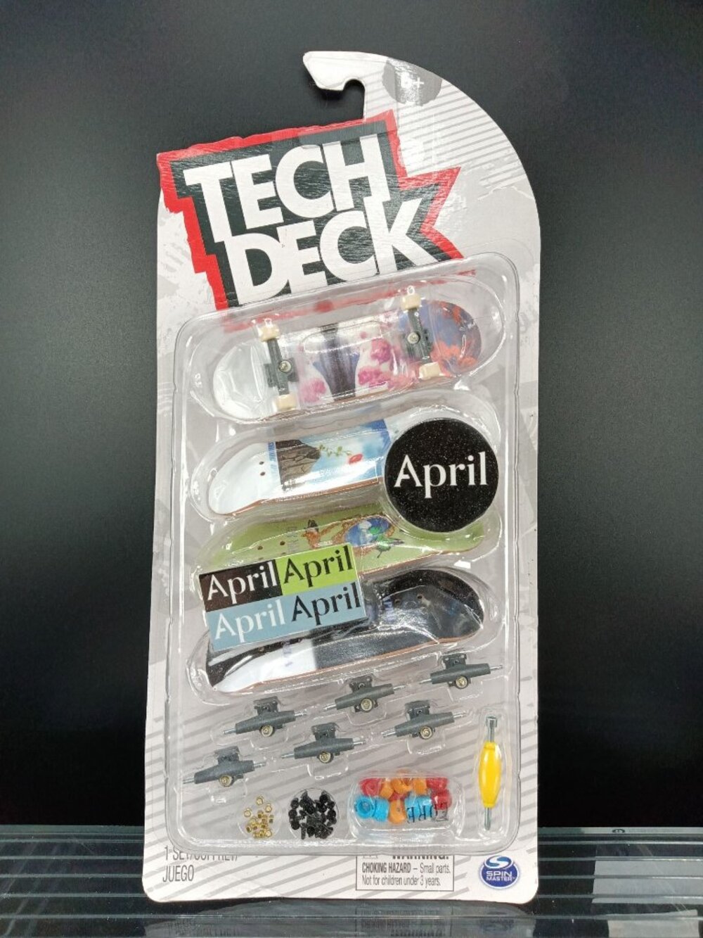 Tech Deck April Series Fingerboard Set With Extra Decks & Tools